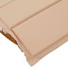 vidaXL Sonnenliege mit Kissen 2-Person 2 pcs Braun Massivholz Akazie