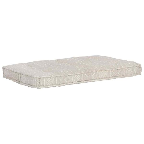 vidaXL Palettensofa-Auflage Hellbraun Stoff Patchwork