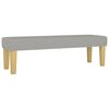 vidaXL Boxspringbett mit Matratze Hellgrau 180x200 cm Stoff