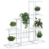 vidaXL Blumenst&auml;nder 94,5x25x88 cm Wei&szlig; Metall
