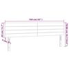 vidaXL LED Kopfteil Creme 160x5x78/88 cm Stoff