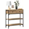 vidaXL Konsolentisch Artisan-Eiche 72,5 x 25 x 75 cm Holzwerkstoff