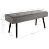 House Nordic Sitzbank Lyla 35x100x44 cm Grau