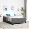 vidaXL Bettrahmen mit Matratze Hellgrau 160 x 200 cm Stoff