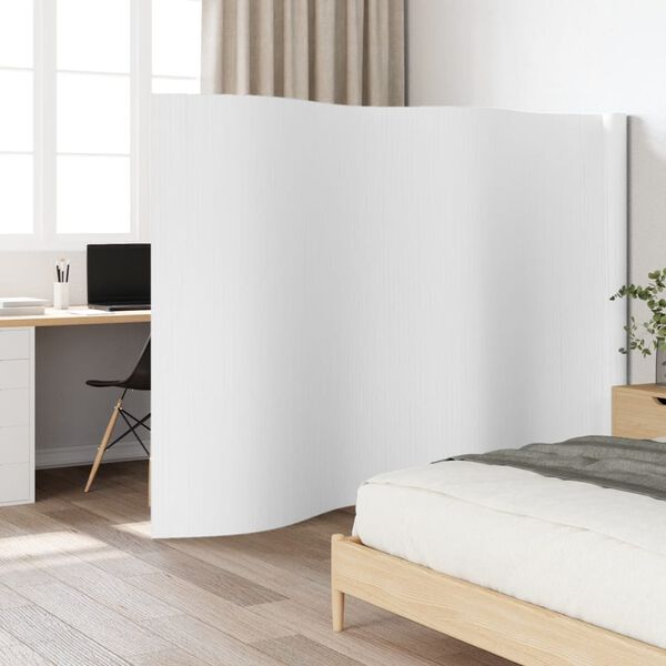 vidaXL Paravent Wei&szlig; Breite 600 cm H&ouml;he 165 cm Bambus