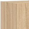 vidaXL 5-tlg. Wohnwand mit LED-Beleuchtung Sonoma-Eiche Holzwerkstoff