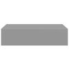 vidaXL Wandregale mit Schubladen 2 Stk. Grau 40x23,5x10 cm MDF