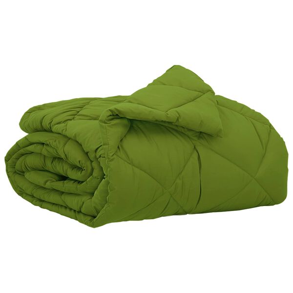 vidaXL Sommerdecke Gr&uuml;n 220 x 155 cm Mikrofaser