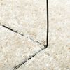 vidaXL Teppich ISTAN Hochflor Gl&auml;nzend Creme &Oslash; 160 cm
