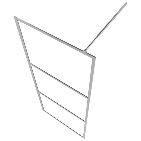 vidaXL Begehbare Duschwand mit voll mattiertem ESG-Glas 115x195 cm