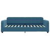 vidaXL Tagesbett Ausziehbar mit Schubladen Blau 100x200 cm Samt