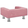 vidaXL Kindersofa Rosa 50x40x26,5 cm Samt