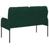 vidaXL Sofas mit Kissen 110cm Dunkelgr&uuml;n Sperrholz