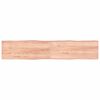 vidaXL Tischplatte 200x40x(2-6) cm Massivholz Behandelt Baumkante