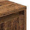 vidaXL Nachttisch mit LED-Leuchten Altholz-Optik 38x34x50 cm