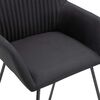 vidaXL Esszimmerst&uuml;hle 6 Stk. Schwarz Stoff
