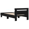 vidaXL Bettrahmen Schwarz Eichen-Optik 100 x 200 cm Holzwerkstoff