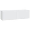 vidaXL 7-tlg. TV-Schrank-Set Wei&szlig; Holzwerkstoff