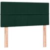 vidaXL Boxspringbett mit Matratze Dunkelgr&uuml;n 100x210 cm Samt