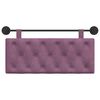 vidaXL H&auml;ngevorderseite Wandmontiert Lila 110 x 55 x 7 cm Samt