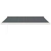 vidaXL Markise Einziehbar Anthrazit 3,5x2,5 m Stoff und Aluminium