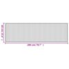 vidaXL Teppich Rechteckig Schwarz 60x200 cm Bambus