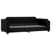 vidaXL Tagesbett Ausziehbar Schwarz 90x190 cm Stoff