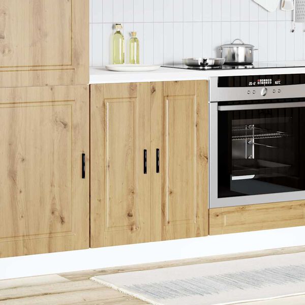 vidaXL K&uuml;chenunterschrank Porto Artisan-Eiche Holzwerkstoff