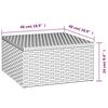 vidaXL Garten-Lounge-Set Schwarz Poly Rattan