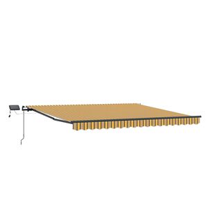 vidaXL Ausziehbare Markise Mehrfarbig 450 x 350 cm Stoff und Aluminium