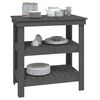 vidaXL Werkbank Grau 78,5x50x80 cm Massivholz Kiefer