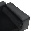 vidaXL Hundesofa Schwarz 81x43x31 cm Pl&uuml;sch und Kunstleder