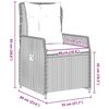 vidaXL Garten Essgruppe 5 pcs Braun Poly Rattan