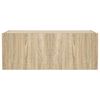 vidaXL TV-Wandschrank mit LED-Leuchten Sonoma-Eiche 80x35x31 cm