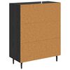 vidaXL Sideboard Schwarz Eichen-Optik 69,5 x 34 x 90 cm Holzwerkstoff