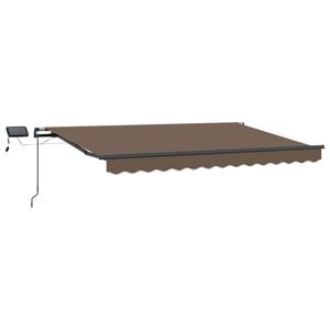 vidaXL Ausziehbare Markise Taupe 350 x 250 cm Stoff und Aluminium