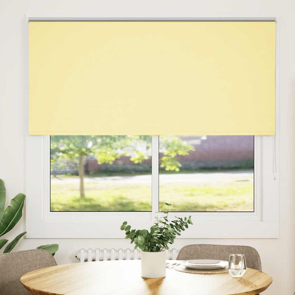 vidaXL Verdunkelungsrollo Gelb 155x175cm Stoffbreite 151,6cm Polyester