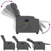 vidaXL Massagesessel Relaxsessel Grau Kunstleder