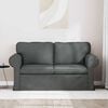 vidaXL Sofa Dunkelgrau Gesamtabmessungen: 155 x 82 x 80 cm (B x T x H)