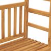 vidaXL Gartenbank mit Pergola 115 cm Massivholz Teak