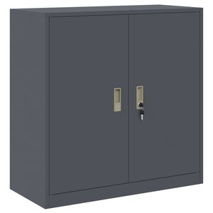 vidaXL Aufbewahrungsschrank Anthrazit 90 x 40 x 90 cm Stahl