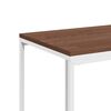 vidaXL Beistelltisch mit Rollen Wei&szlig; 40x30x63,5 cm Holzwerkstoff