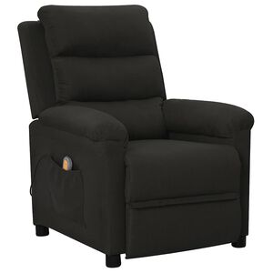vidaXL Massagesessel Schwarz Stoff