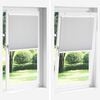 vidaXL Plissee Hellgrau 55x200 cm Stoffbreite 54,4 cm Polyester