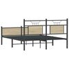 vidaXL Bettgestell ohne Matratze Sonoma-Eiche 140x200 cm Holzwerkstoff