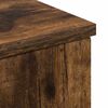 vidaXL Badezimmerschrank mit T&uuml;r Ger&auml;ucherte Eiche 30 x 35 x 80 cm