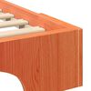 vidaXL Bettrahmen Braun 200 x 220 cm Massives Kiefernholz