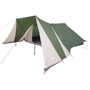 vidaXL Tipi Zelt 12 Personen Gr&uuml;n Taft