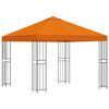 vidaXL Pavillon 3 x 3 m Orange Polyester und Stahl 190 gsm