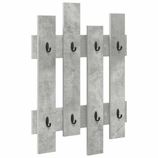vidaXL Wandmontierter nachttisch Beton Grau 60 x 3 x 82 cm